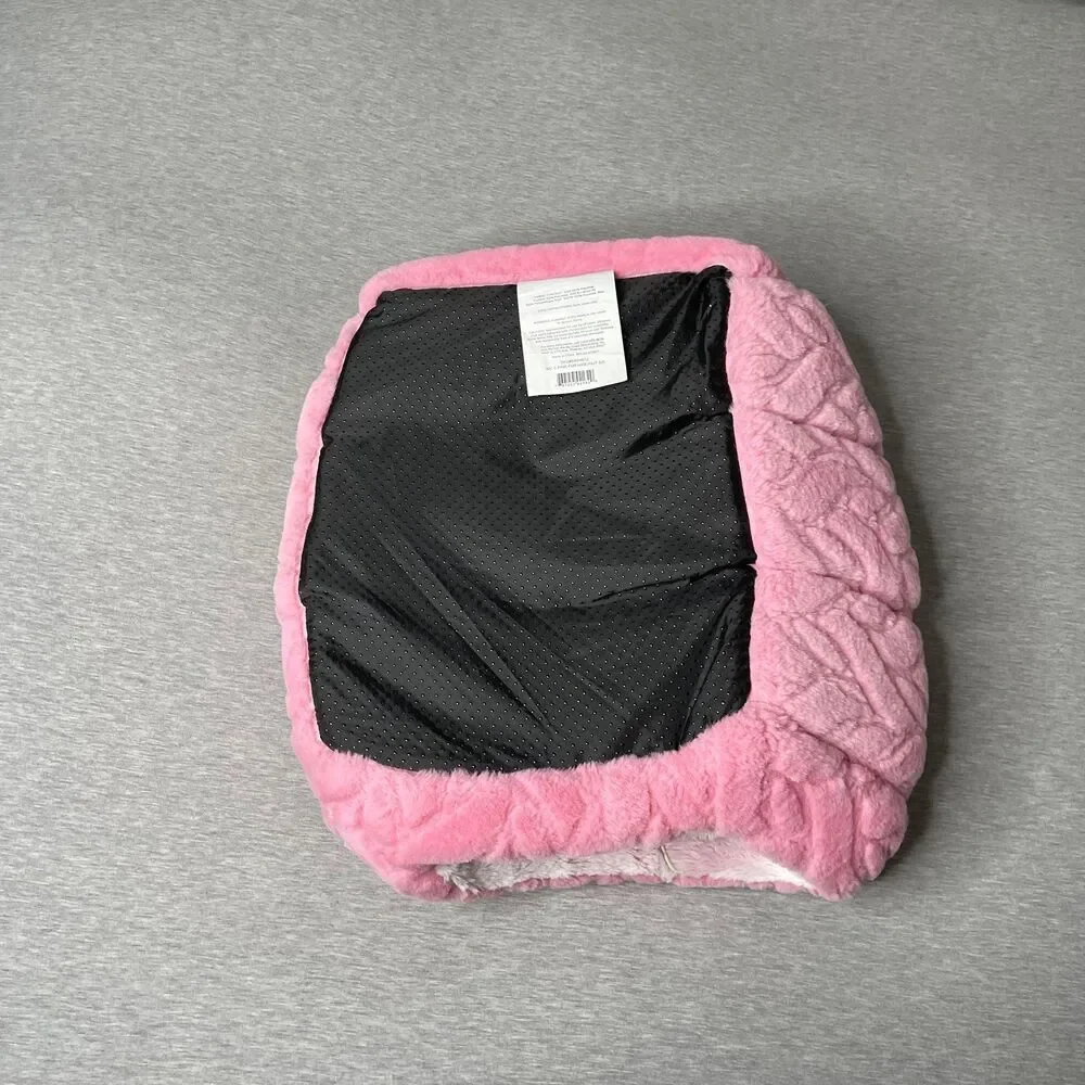 Petco Fuzzy Pink Plush Hide and Hut Cat Bed